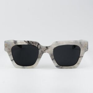 NEW D&G DG4413 342887 Grey Marble Grey Square Unisex Sunglasses